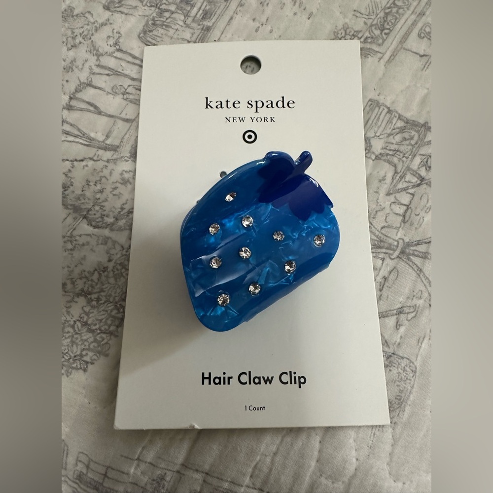 Kate Spade x Target Blue Strawberry Claw Hair Clip